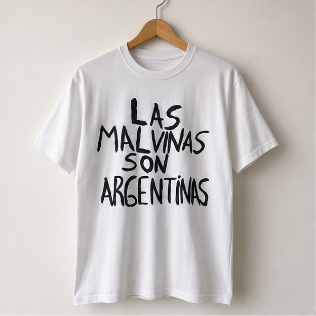 Remera Malvinas en percha