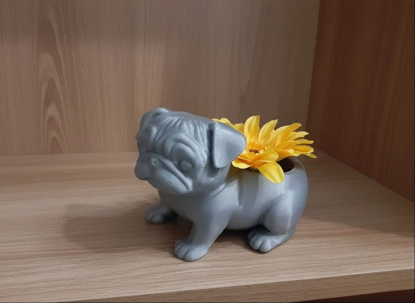 PORTA MACETA PERRO 3D