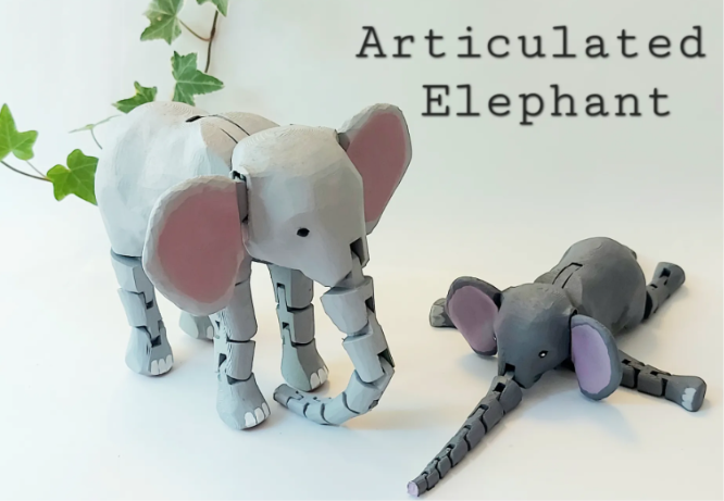 Elefante articulado 3D - foto 1