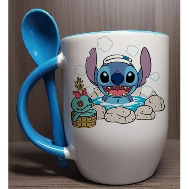 TAZA CERAMICA CON CUCHARITA