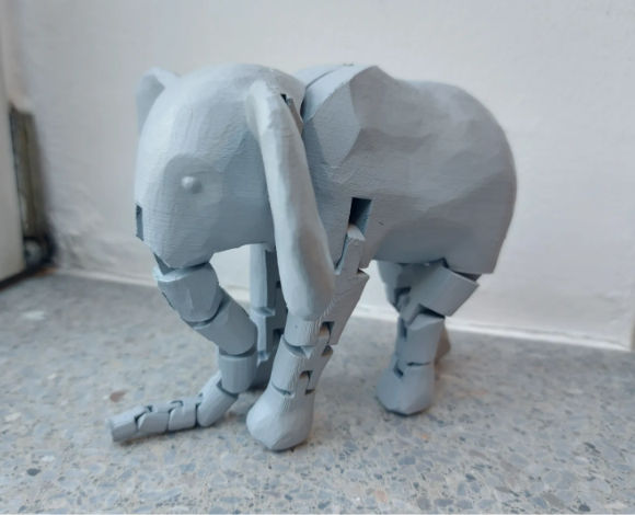 Elefante articulado 3D - foto 2
