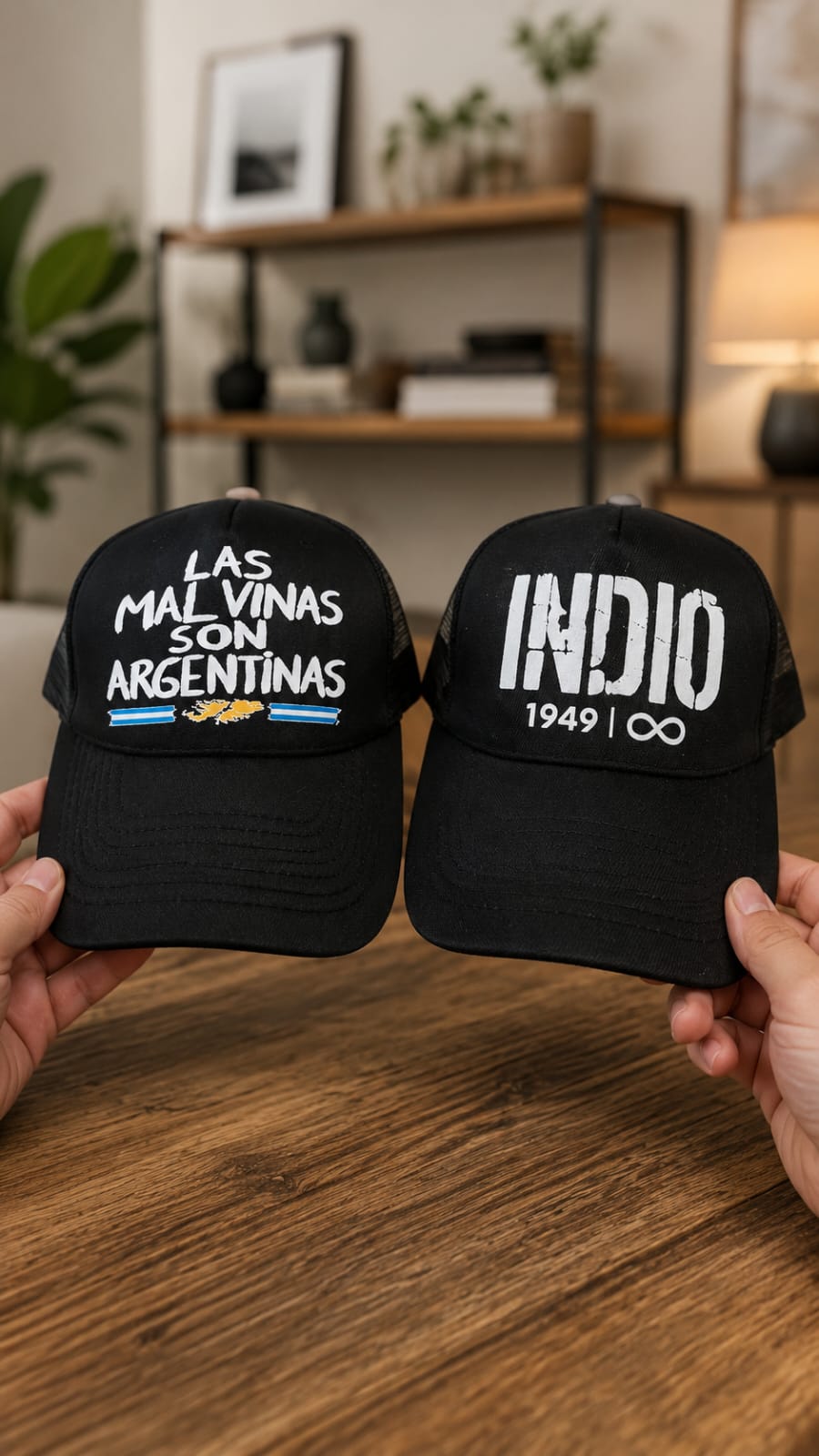 GORRAS TRUCKER MALVINAS - INDIO