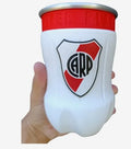 Vaso Jarra Botella Cortada Fernetero River Plate 500 Ml. Rojo Y Blanco -river