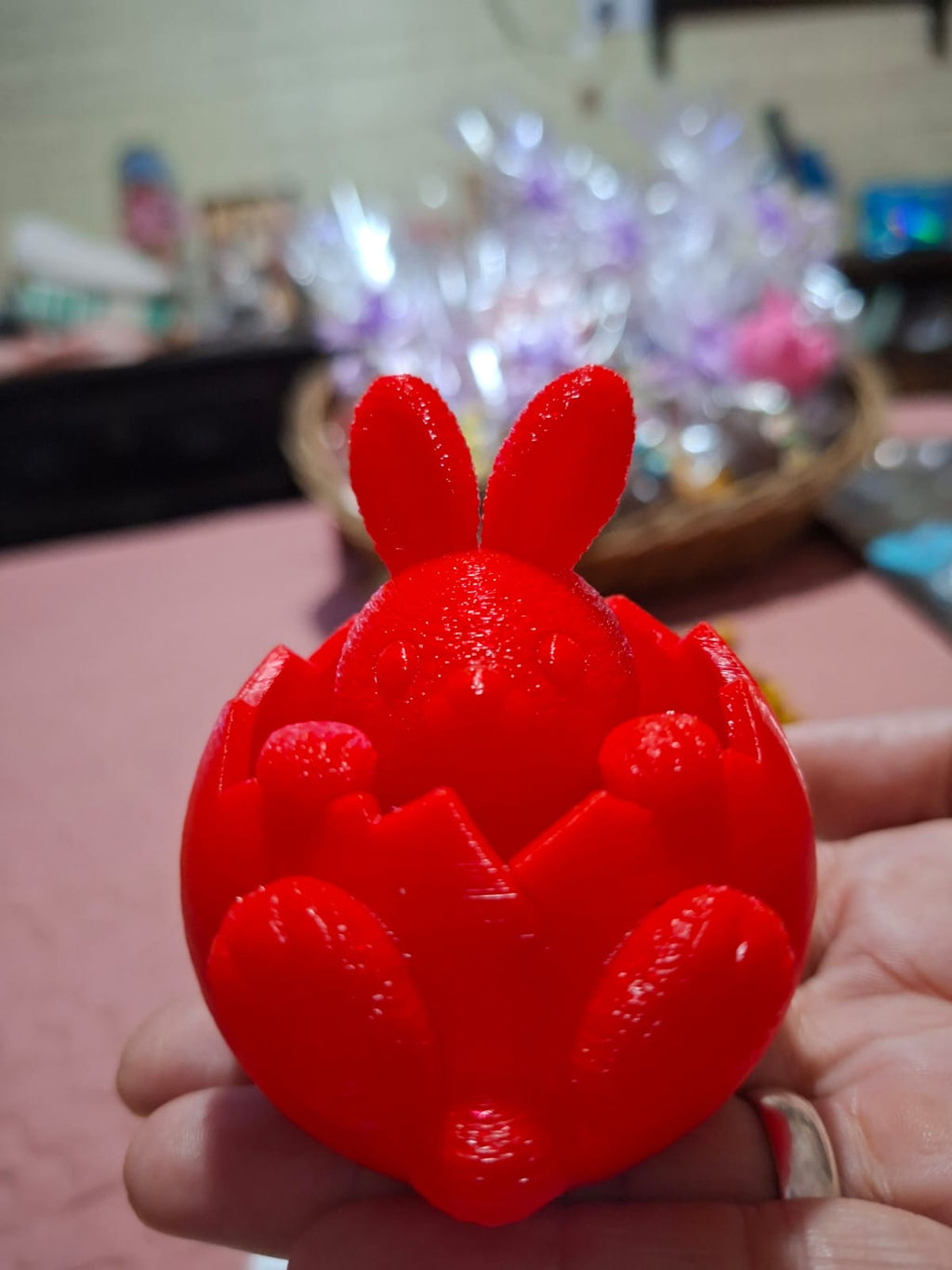 FIGURA CONEJO 3D +HUEVO PASCUA 100 GR