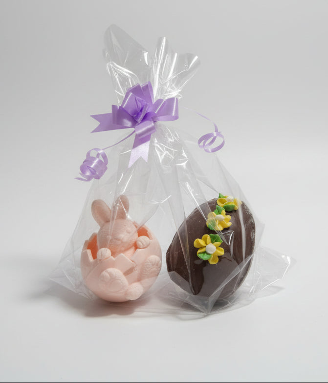 FIGURA CONEJO 3D +HUEVO PASCUA 100 GR