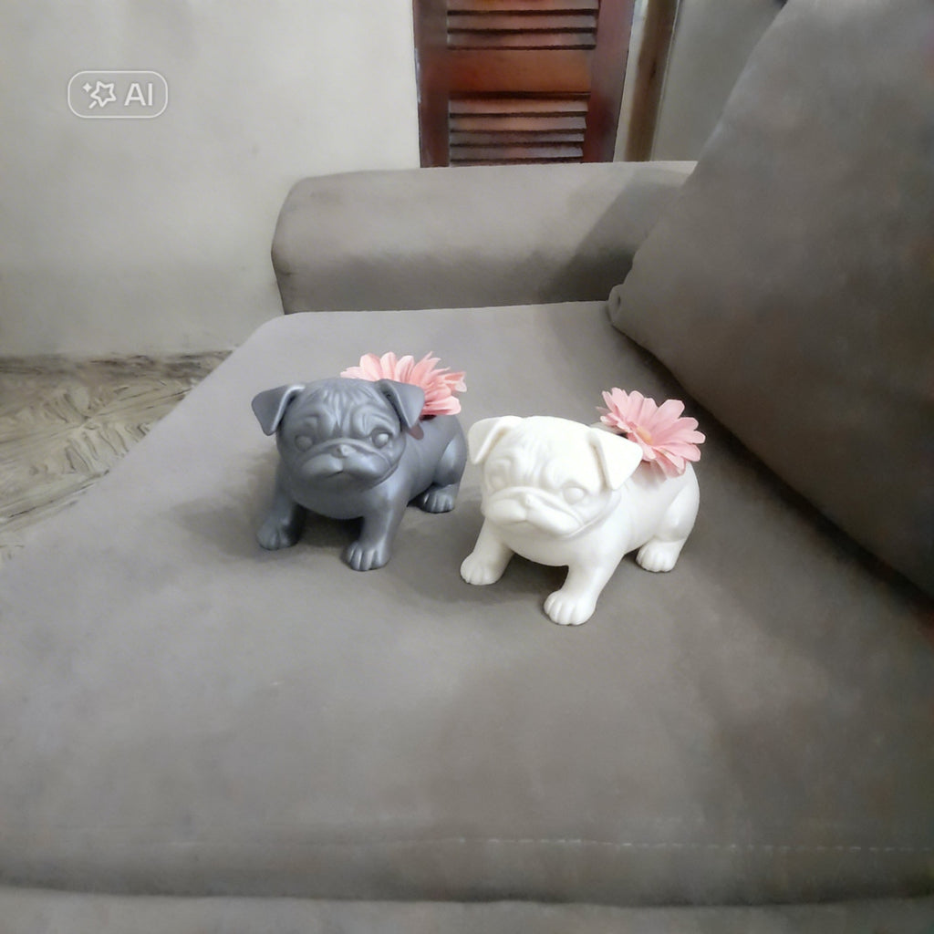 PORTA MACETA PERRO 3D