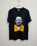 REMERA WALTER WHITE NEGRA SEMI TONO